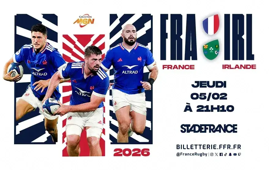 Rugby France vs Irlande au Stade de France
