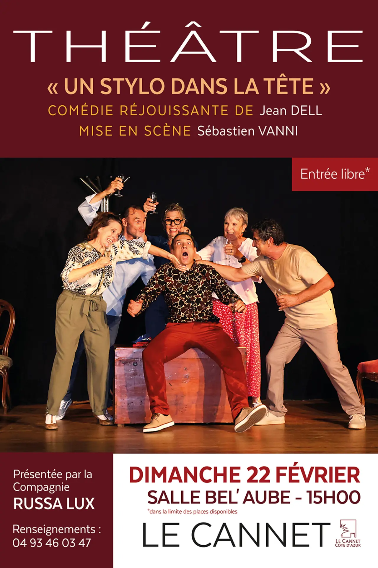 Théatre - Un stylo dans la tête_Le Cannet