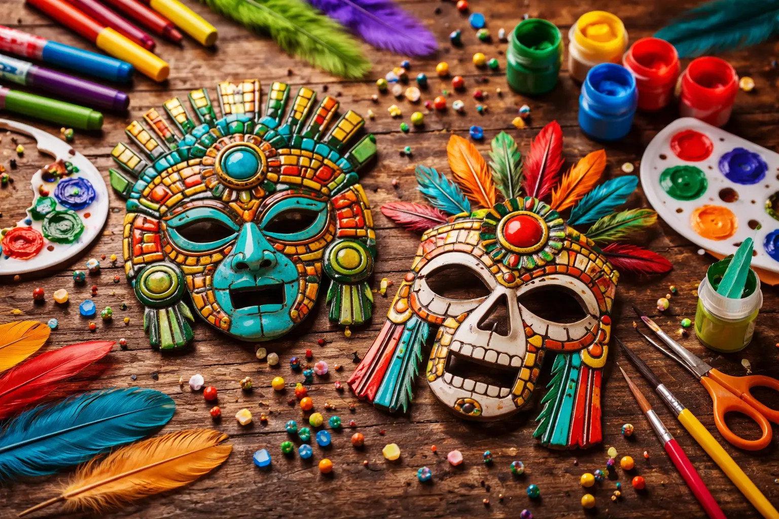 Atelier Kids : Fabrique ton masque Aztèque_Roquebrune-sur-Argens