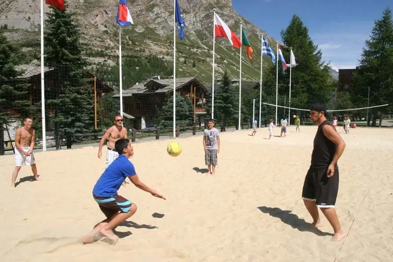 Tournoi de beach volley à Val d'Isère