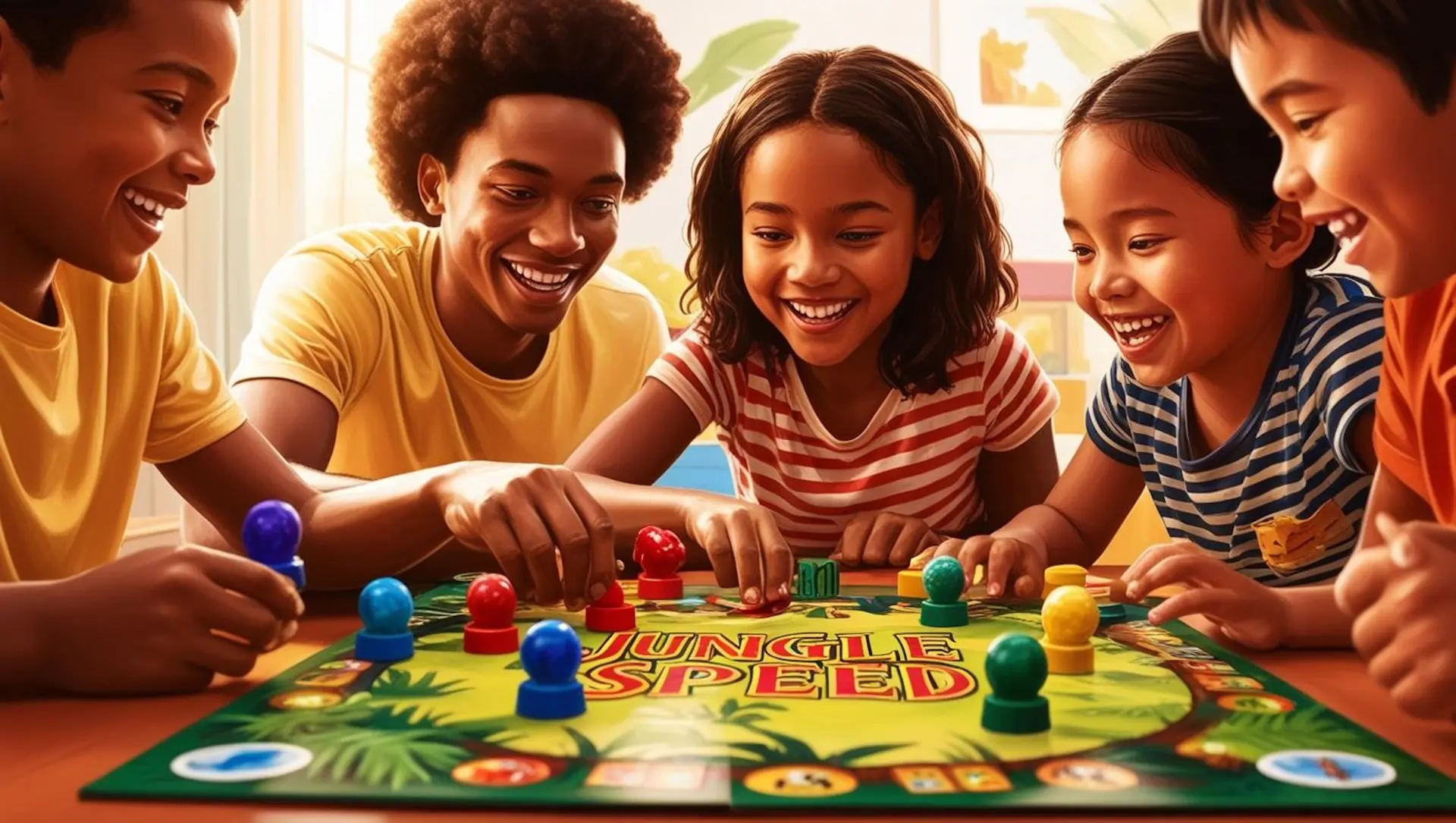 Jeux de société en famille