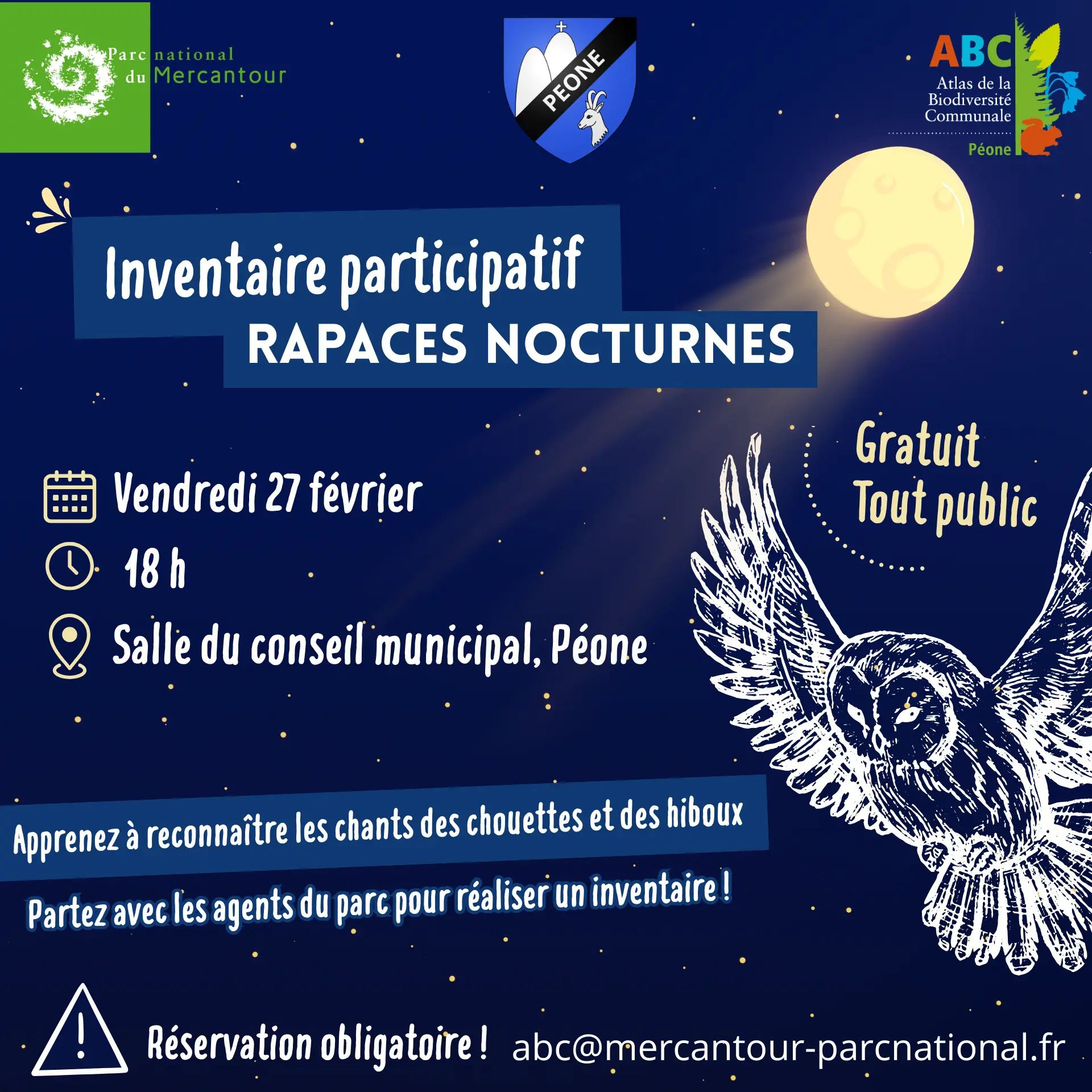 Inventaire participatif  Rapaces nocturnes