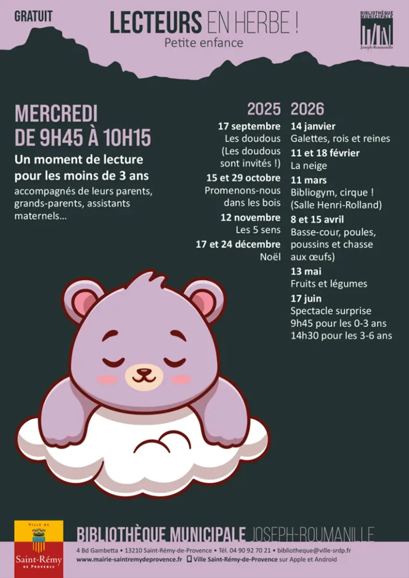 Lecteurs en Herbe à la Bibliothèque_Saint-Rémy-de-Provence