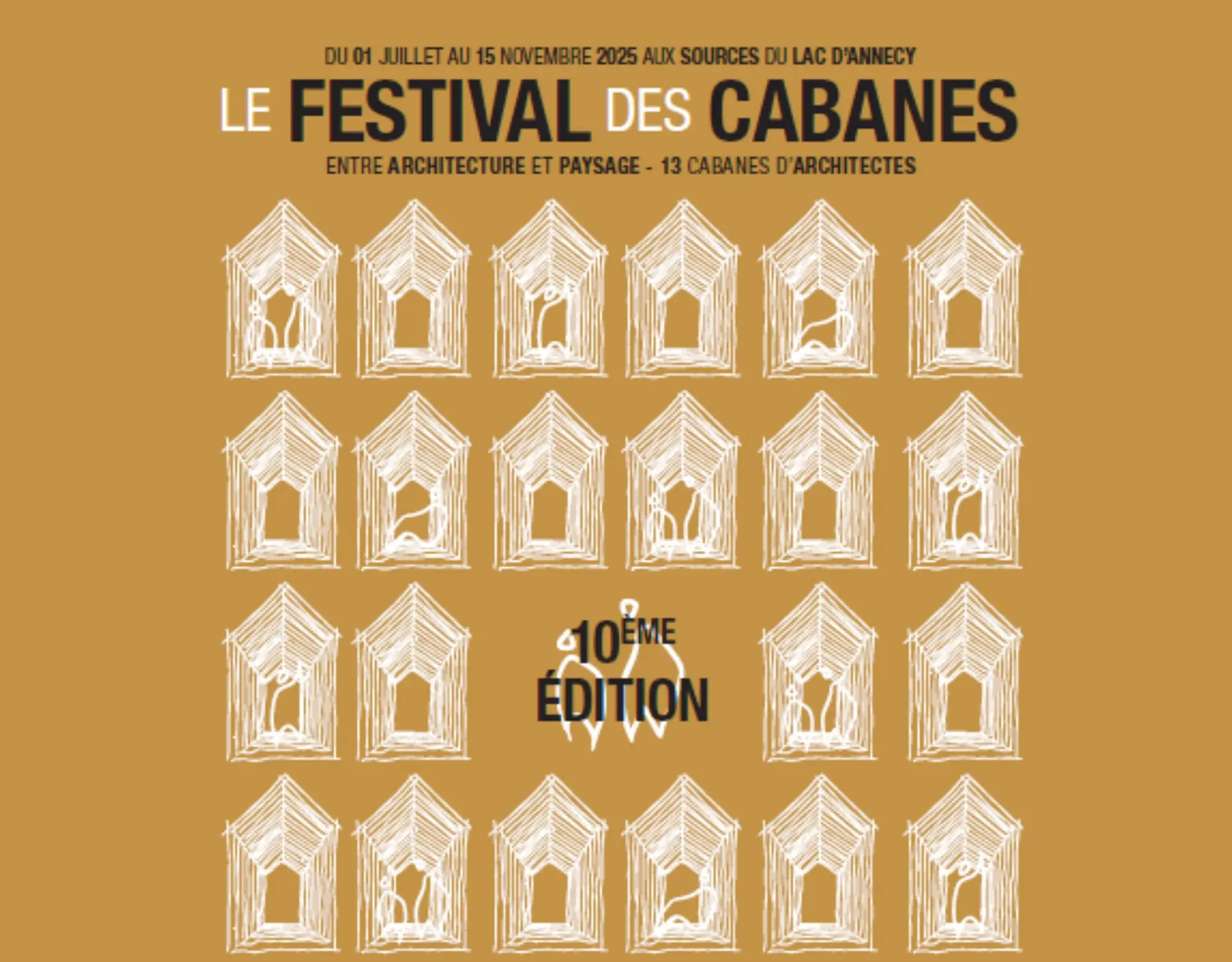affiche 10eme Festival des cabanes