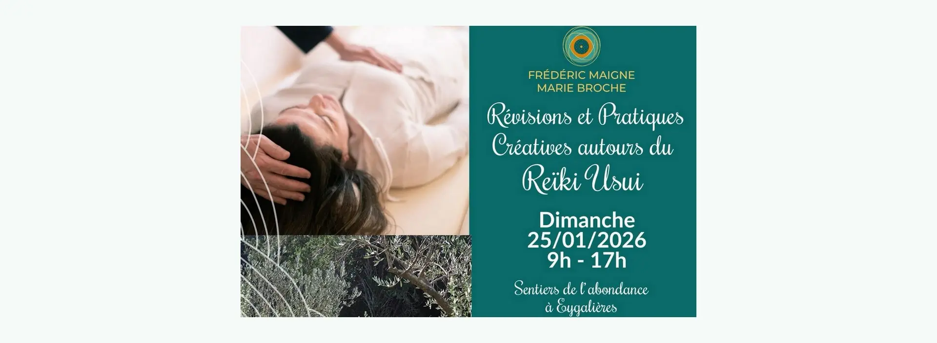 Thumbnail Creative practices around Usui Reiki Eygalières 25.01.26