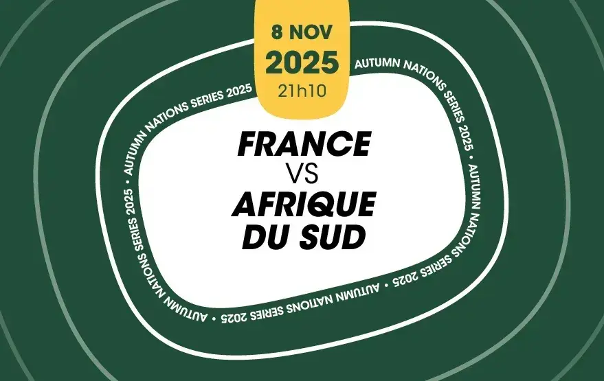 Match de rugby France contre Afrique du Sud