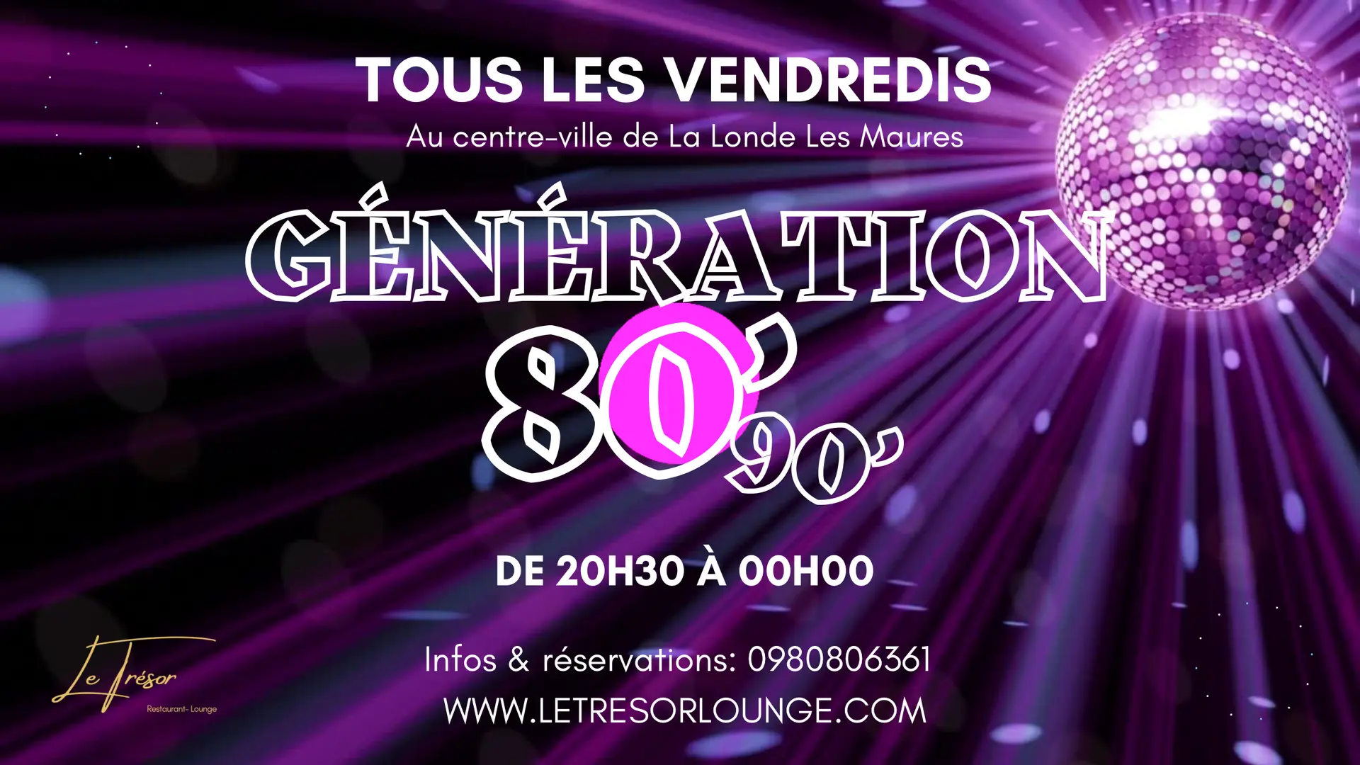 Soirée 80-90 au Trésor
