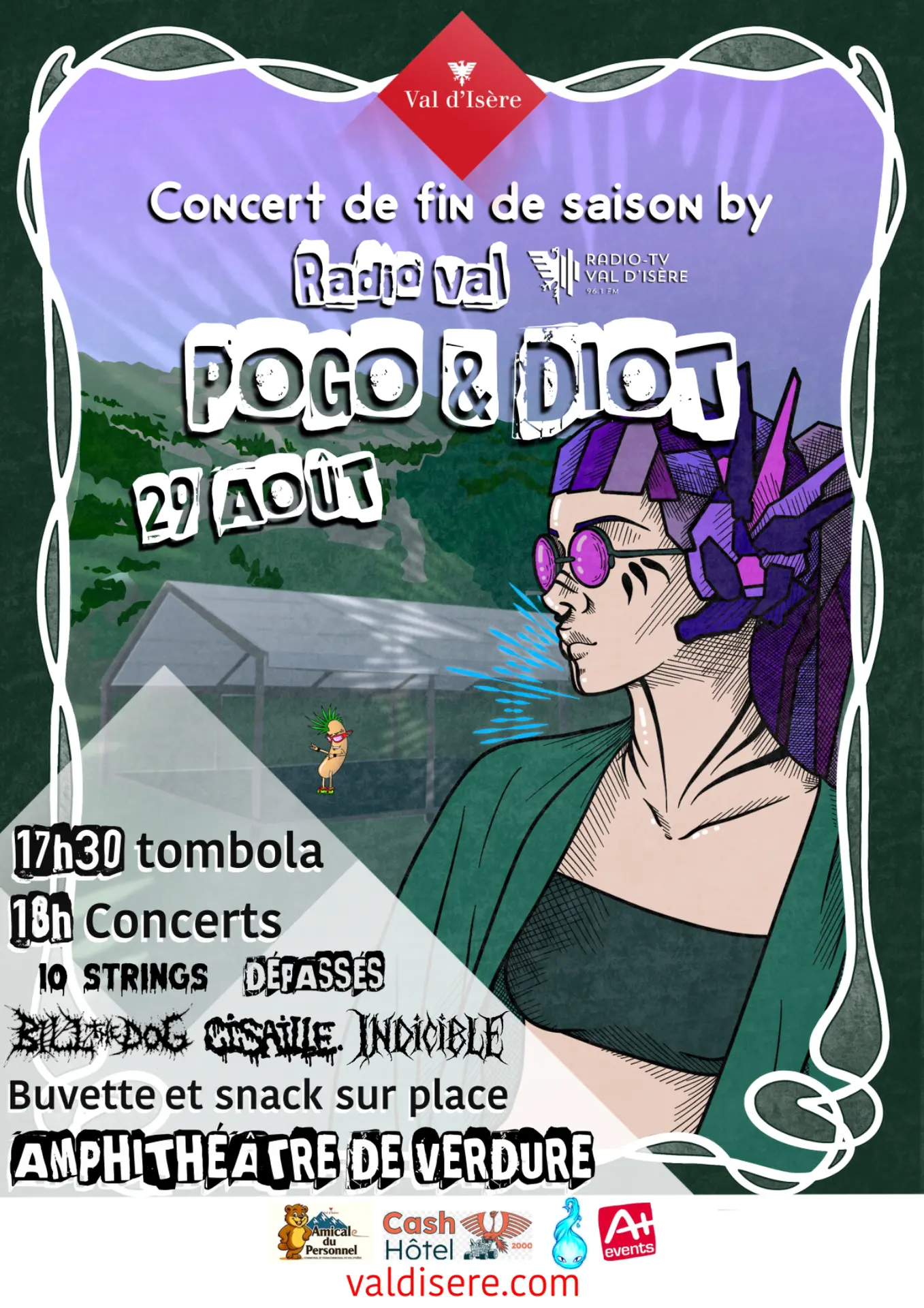 Affiche Concerts de fin de saison par Radio Val d'Isère
