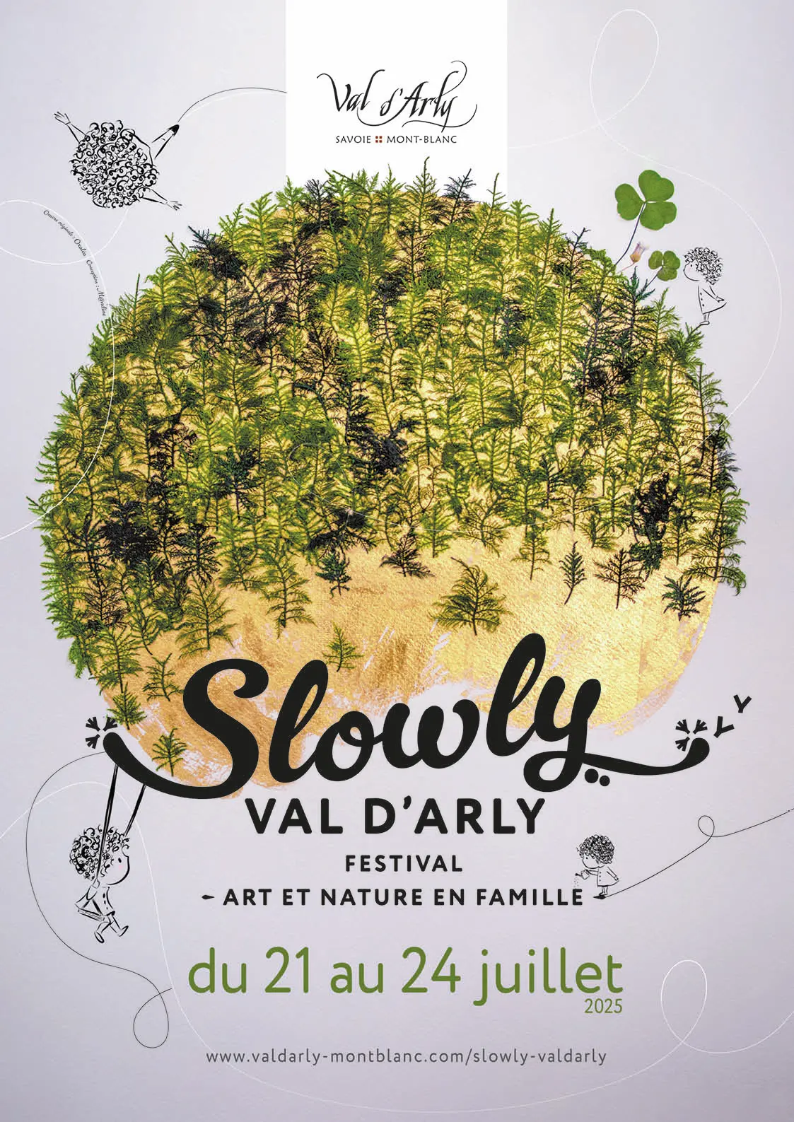 Affiche du Festival Slowly Val d'Arly - Art & Nature en famille