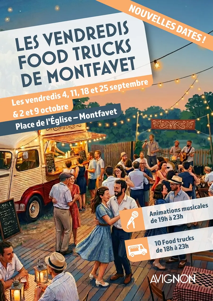 Les vendredis food trucks de Montfavet_Avignon