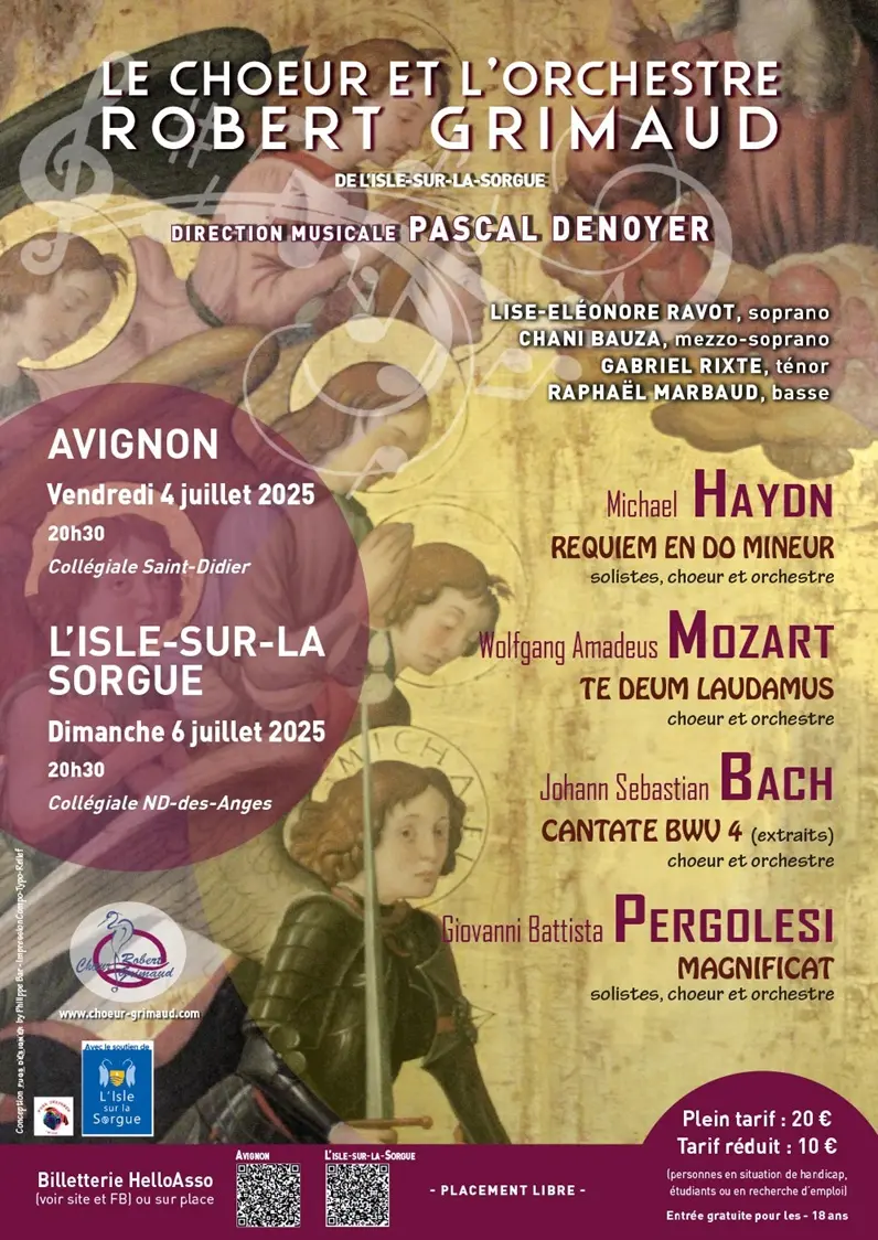 Le choeur et l'orchestre Robert Grimaud en concert_Avignon