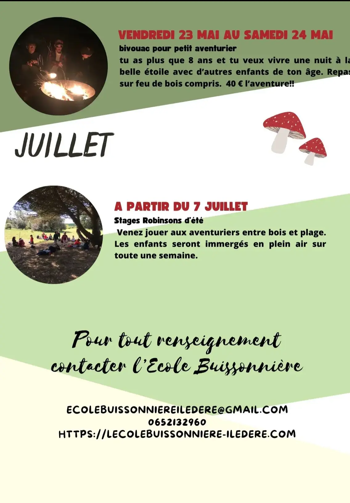 Programme école buissonière 2025