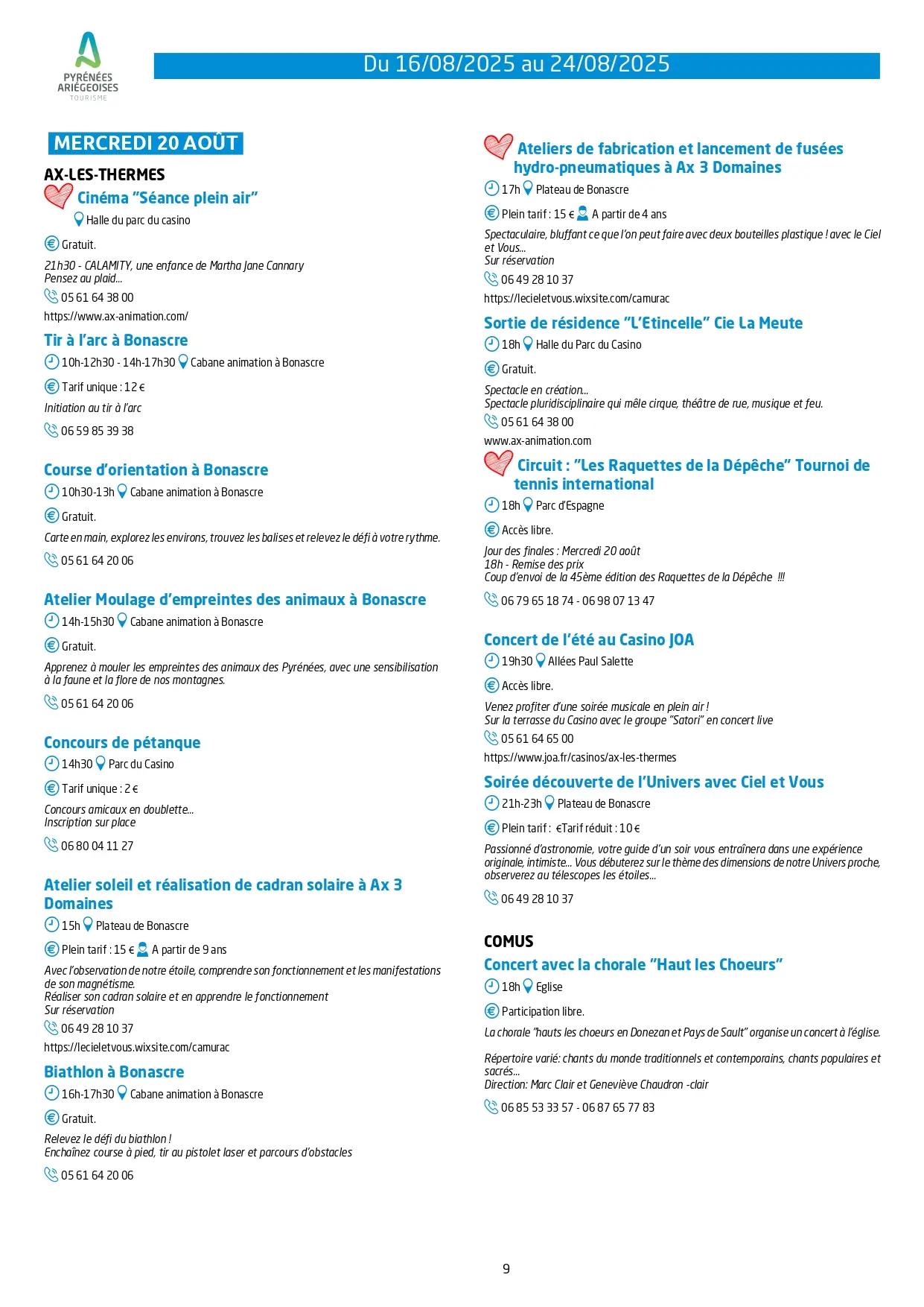 Page 9 du 16 au 24 aout 2025