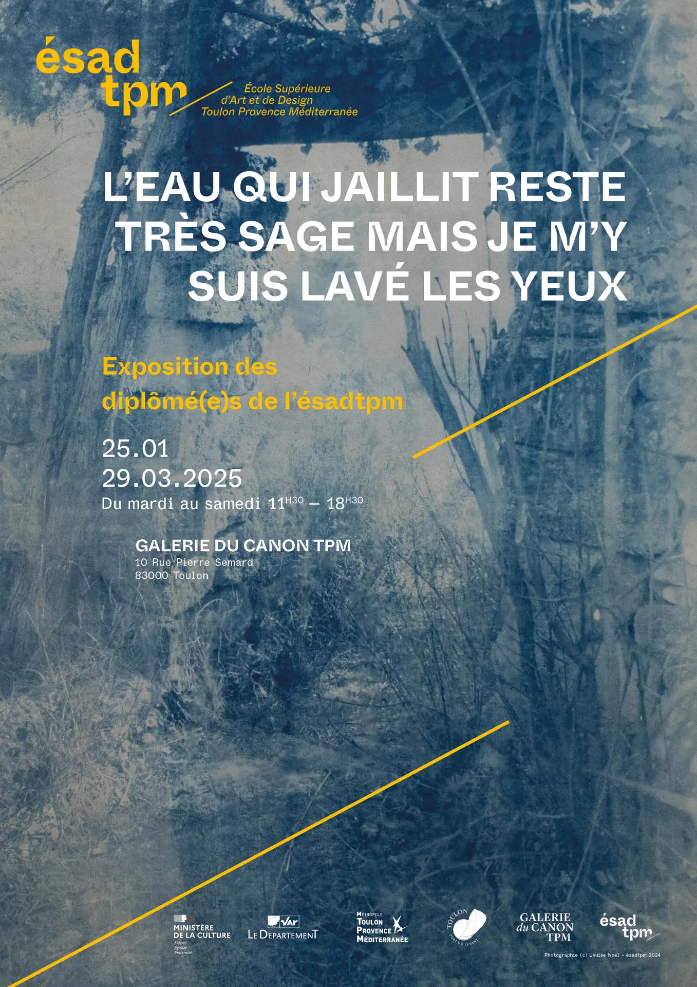 Affiche 2 exposition des diplômés 2024 de l esadtpm-galerie du Canon TPM (c)esadtpm 2024
