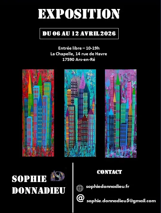 Poster for the Sophie Donnadieu exhibition