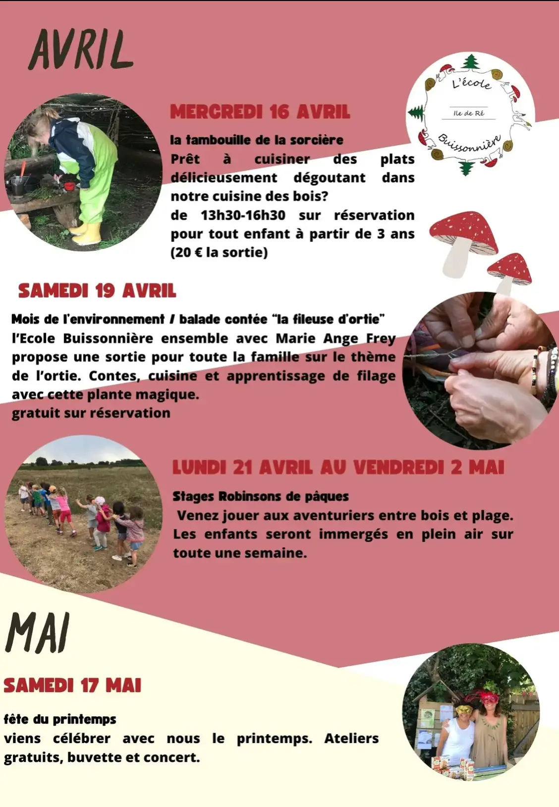 Programme école buissonière 2025