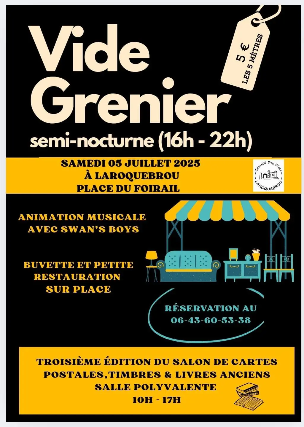 Vide-greniers semi-nocturne à Laroquebrou