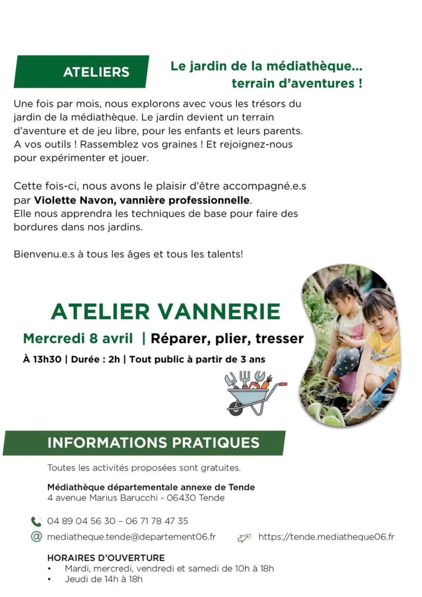 Activités au jardin partagé