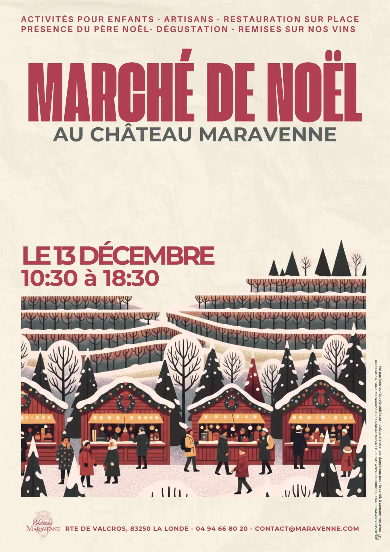 Marché de Noël au Château Maravenne à La Londe