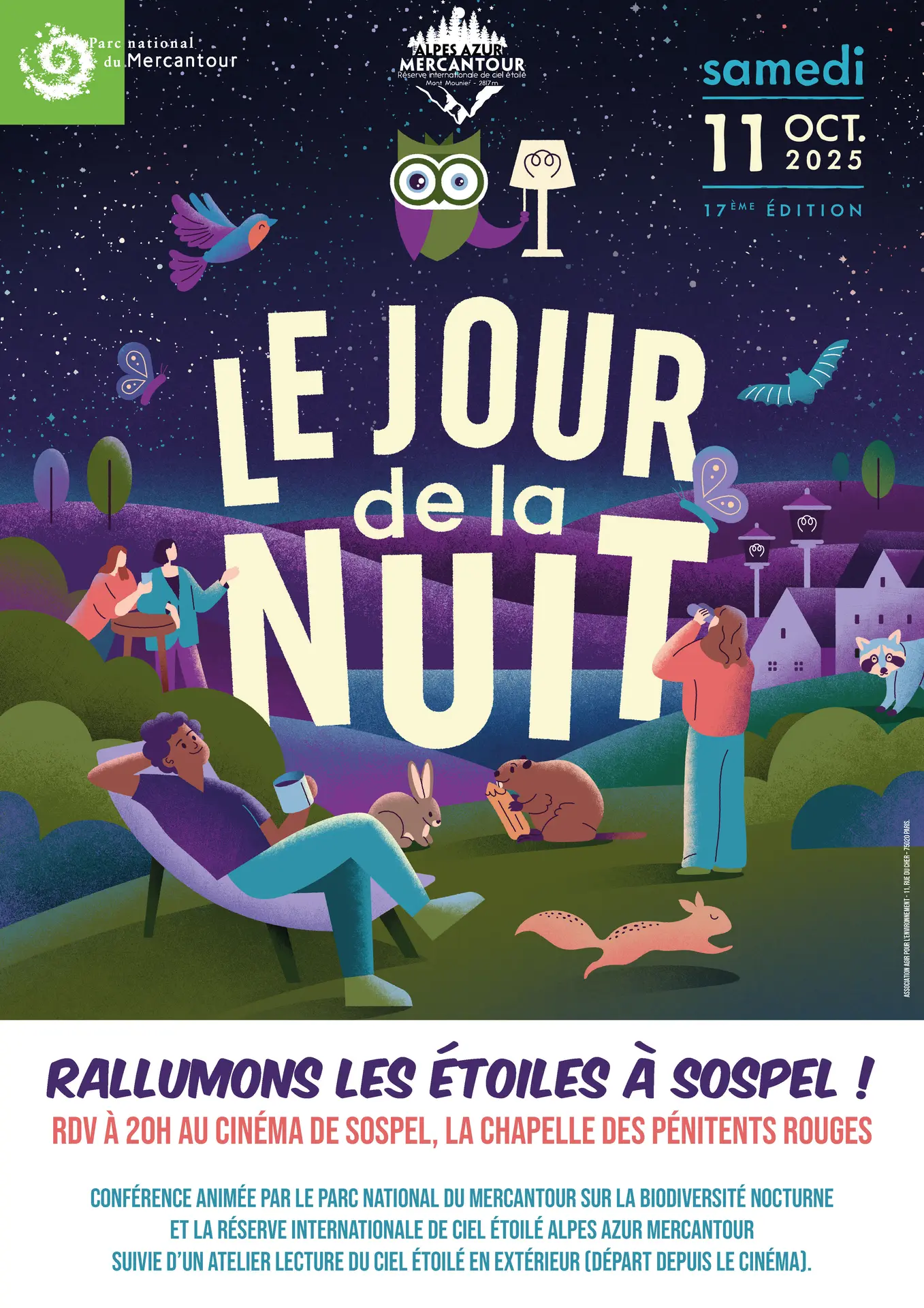 Affiche le jour de la nuit à Sospel