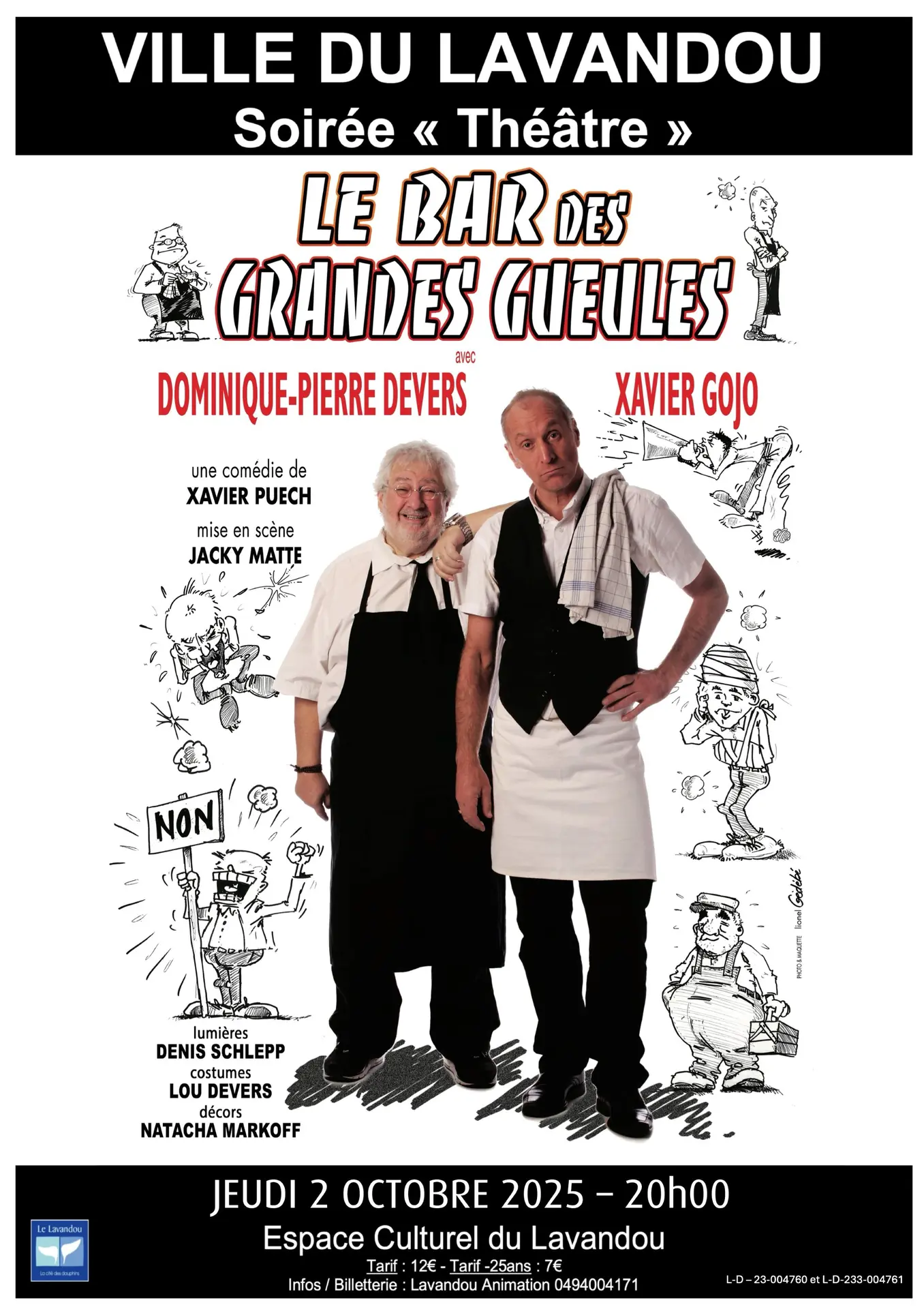 Soirée théâtre - Le bar des grandes gueules_Le Lavandou