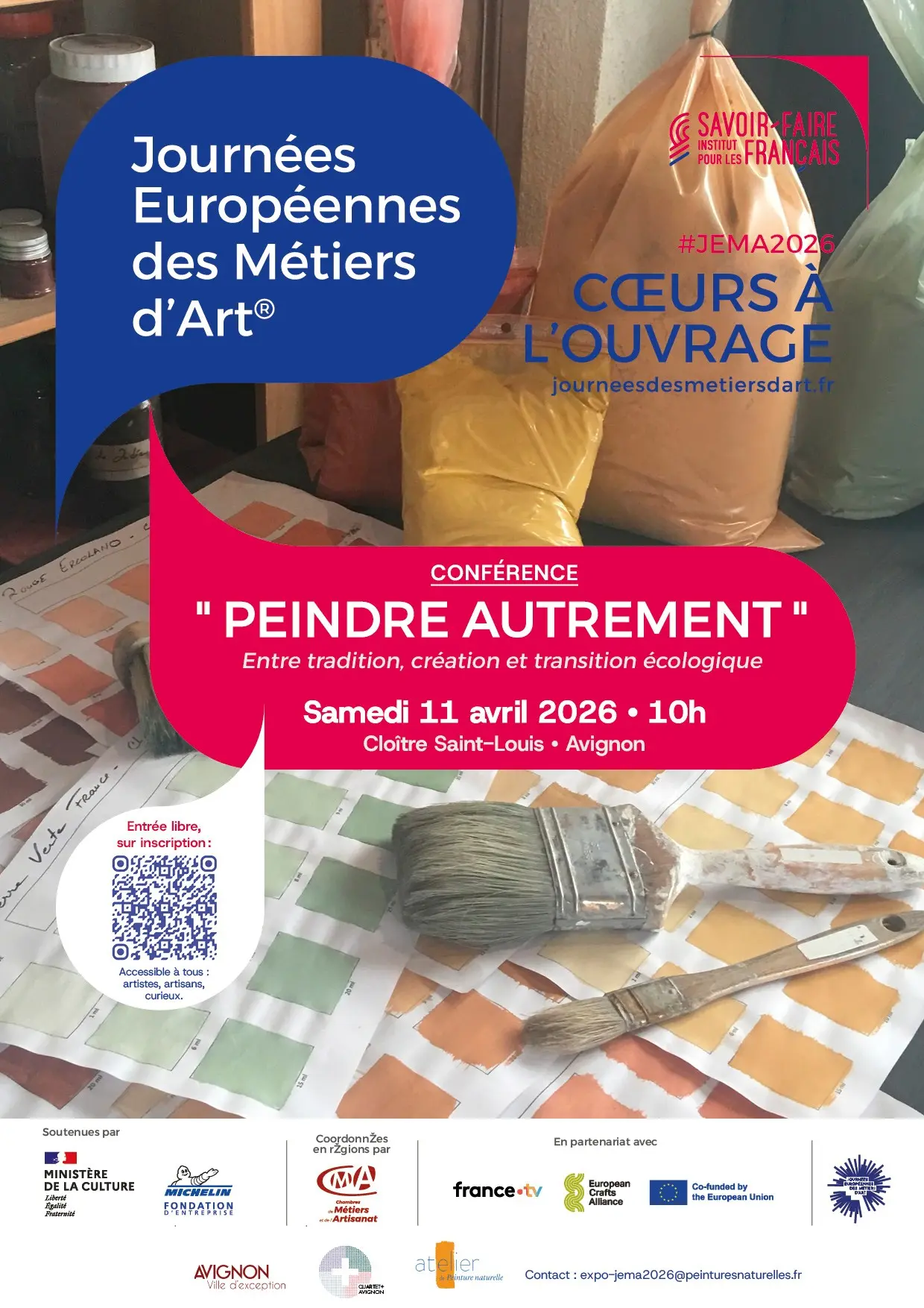 Cœurs à l’ouvrage – Peindre autrement : savoir- faire naturels, transmission et excellence _Avignon