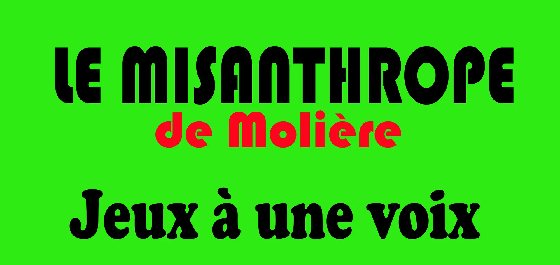 Le Misanthrope