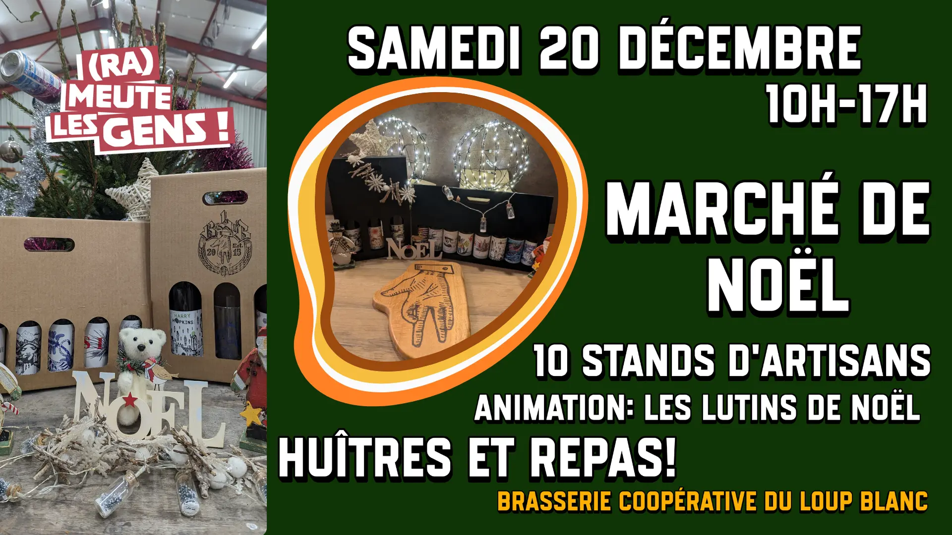Affiche expliquant le marché de noël