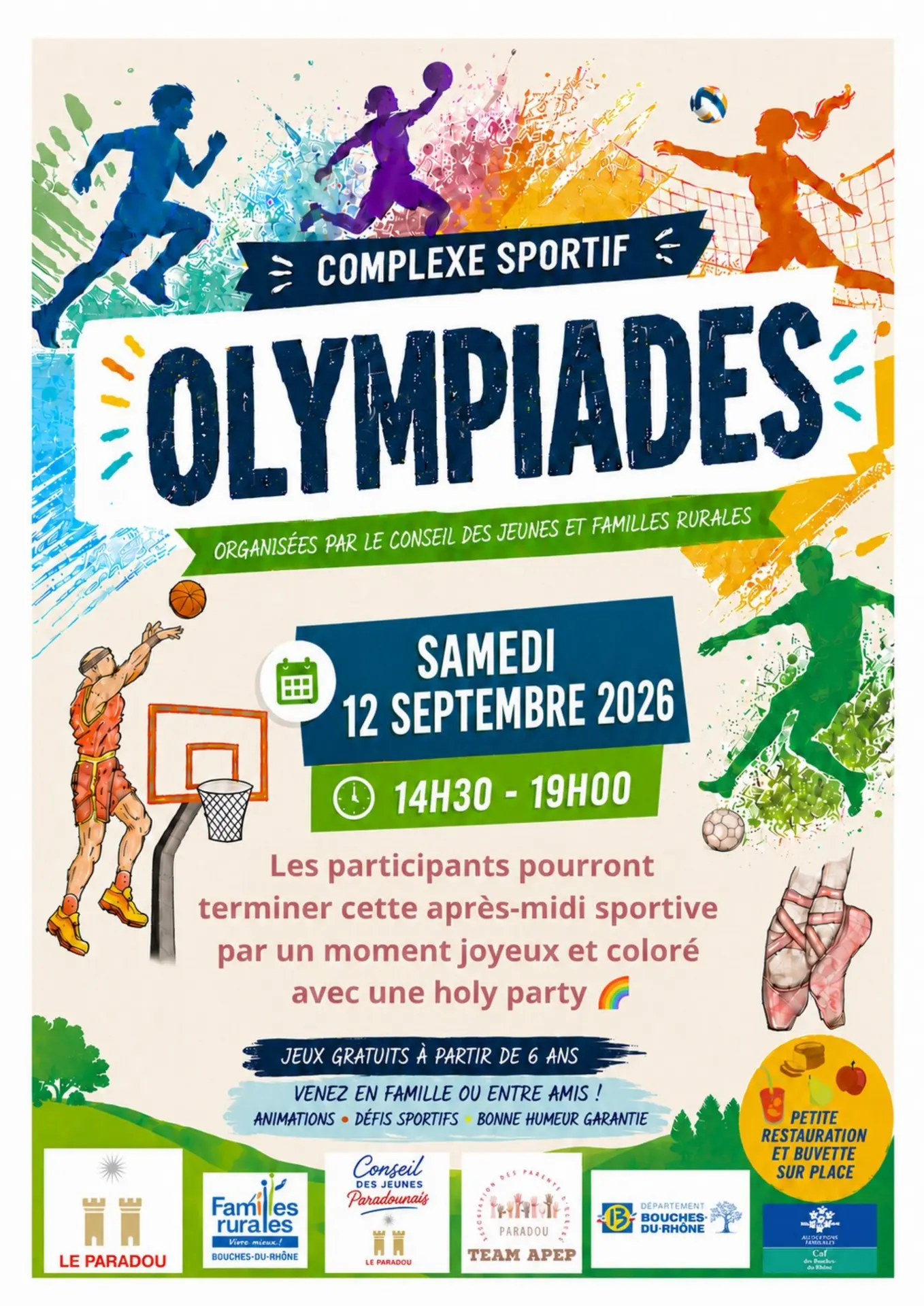 Affiche Olympiades du Paradou 12.09.26
