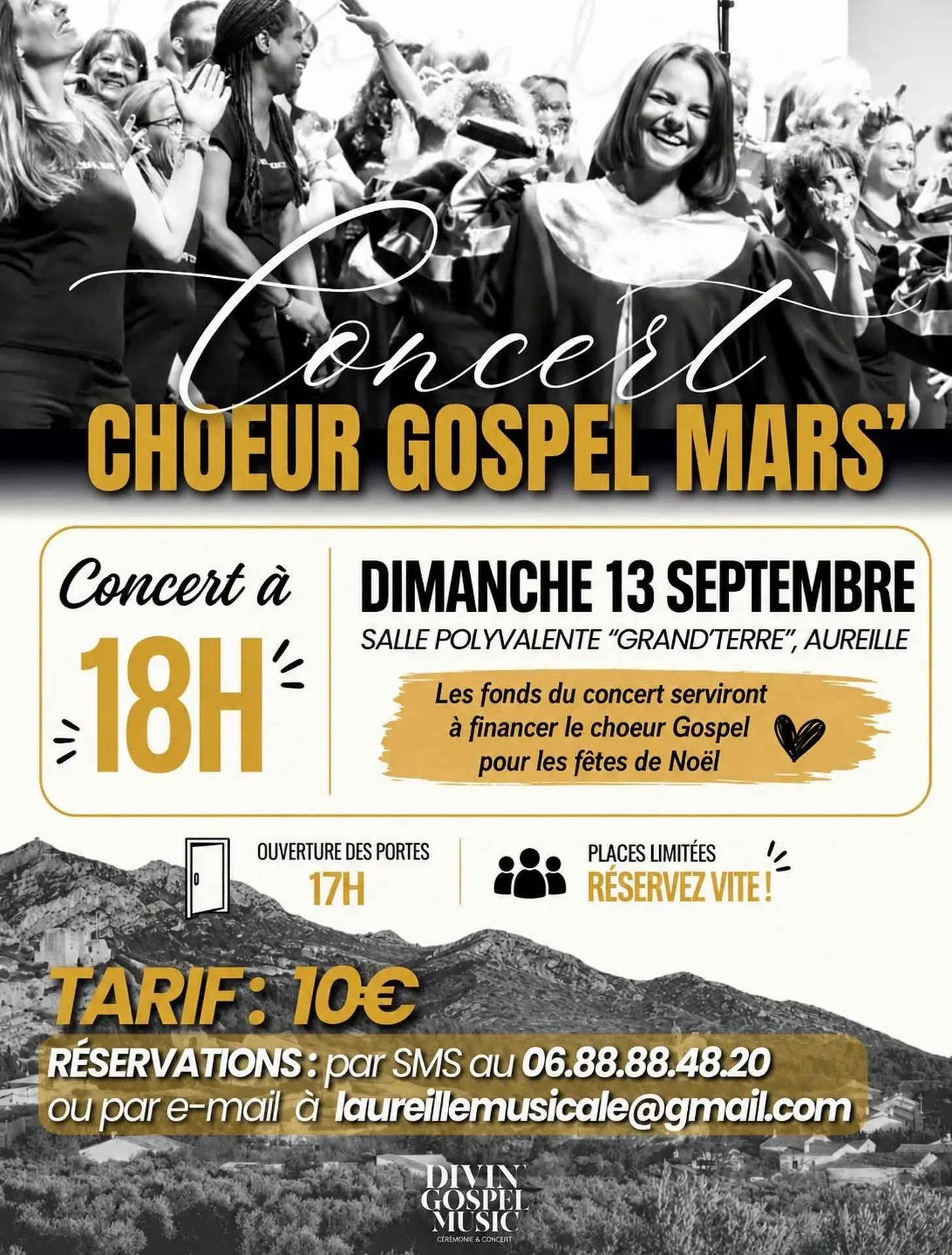 Plakat Konzert: Choeur Gospel Mars' in Aureille 13.09.26