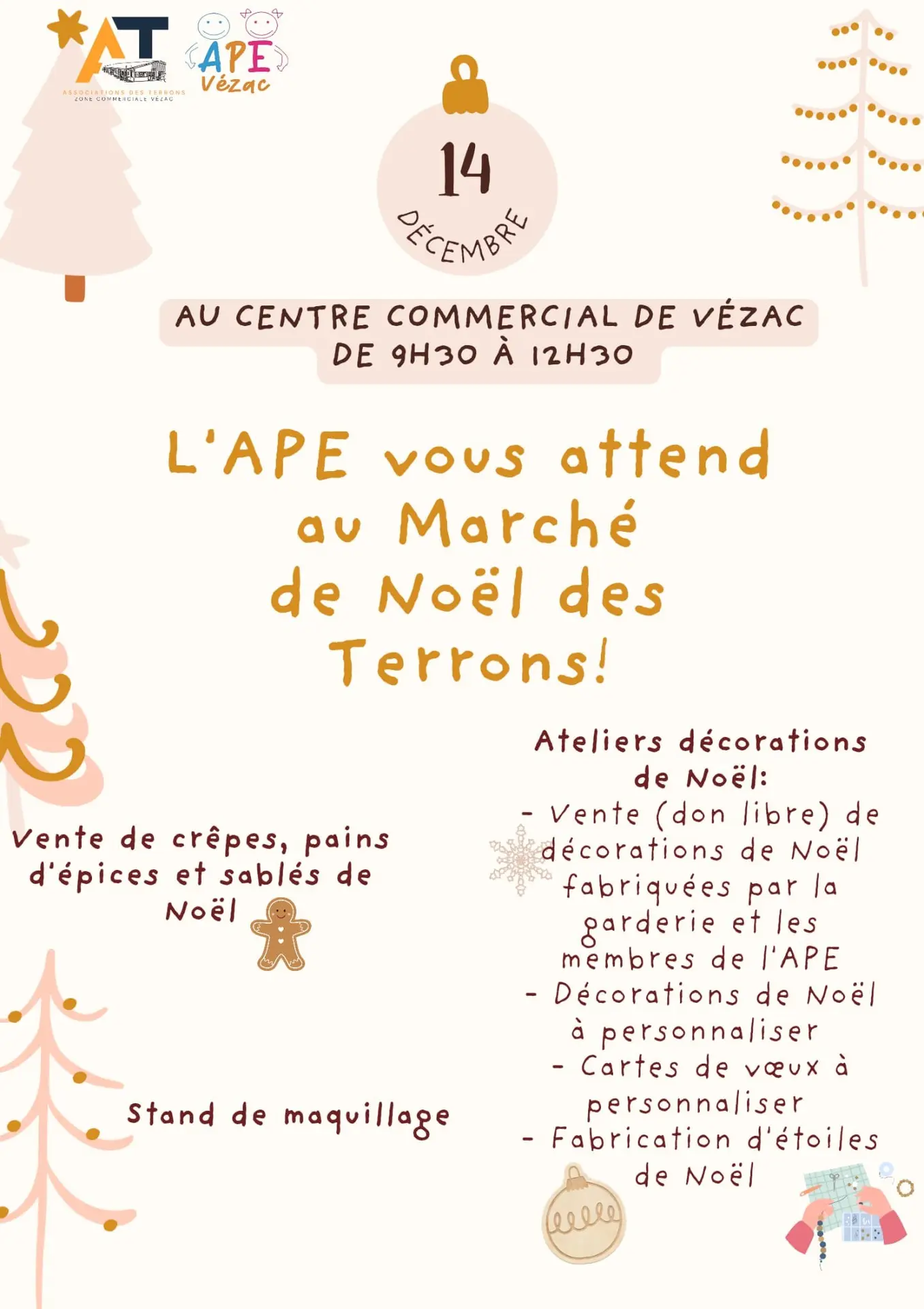 Marché de Noël et animations de Noël à Vézac