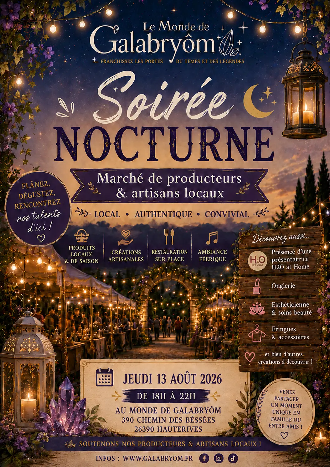 affiche expliquant l'événement