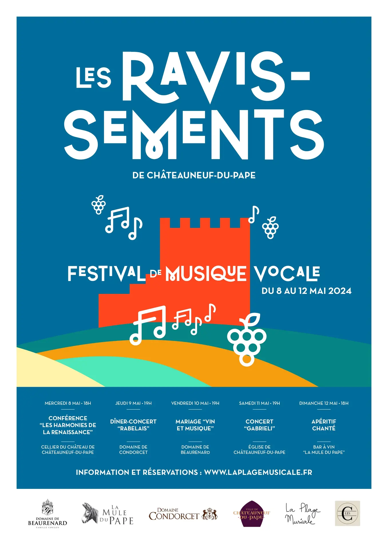 Les Ravissements de Châteauneuf du Pape Festival de Musique Vocale