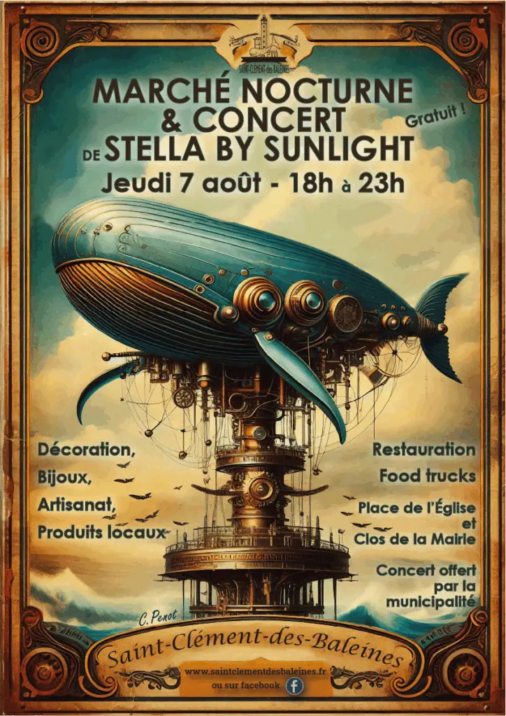 Marché nocturne - Concert de Stella by Sunlight_Saint-Clément-des-Baleines