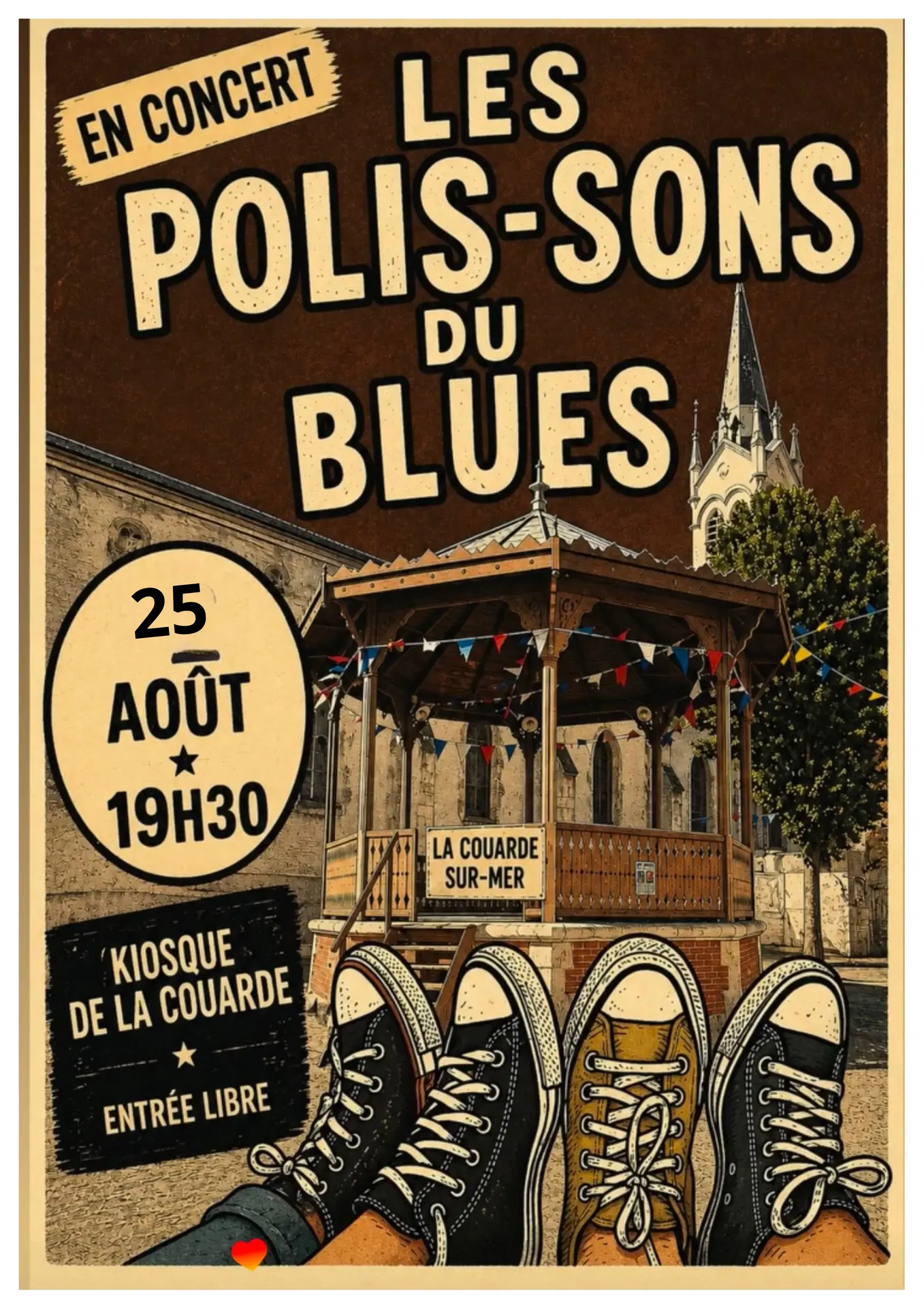 Konzert der „Polis-sons du Blues“_La Couarde-sur-Mer