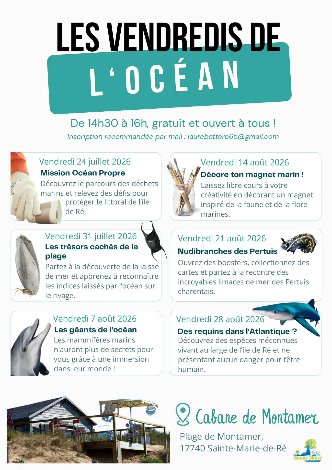 affiche les vendredis de l'océan
