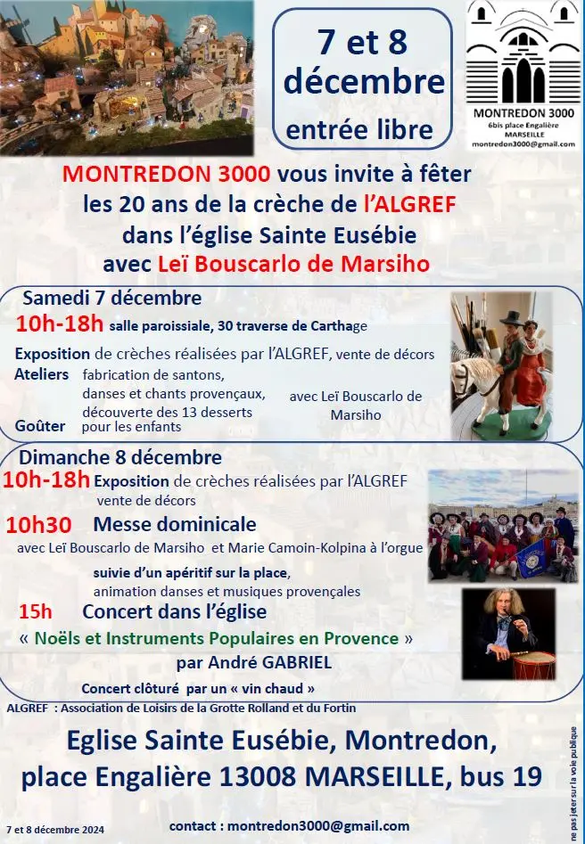 Les 20 ans de la crèche eglise Sainte Eusébie