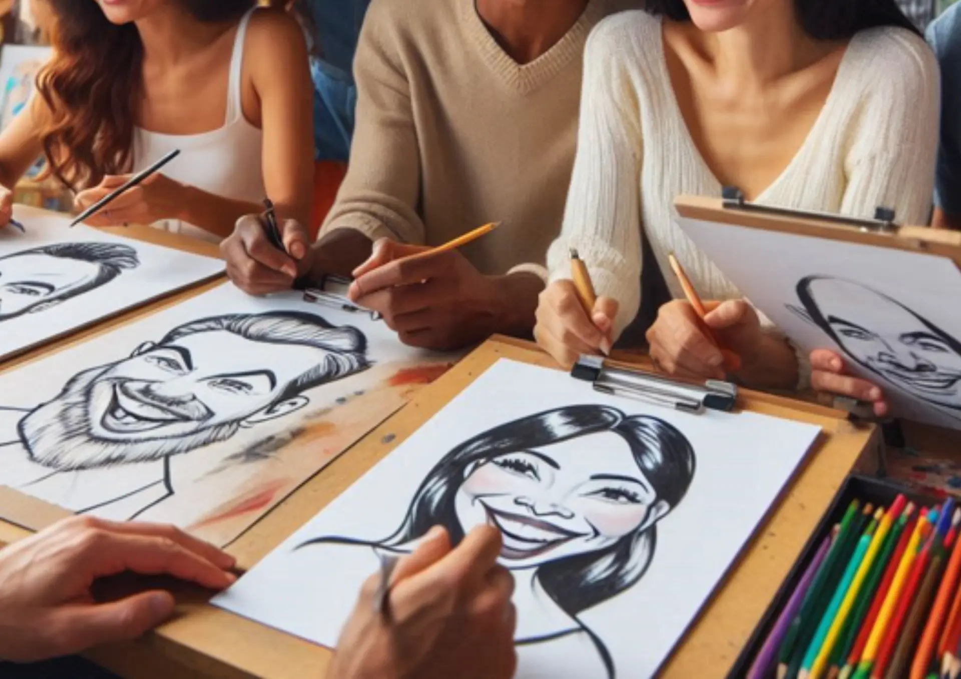 Plusieurs caricatures