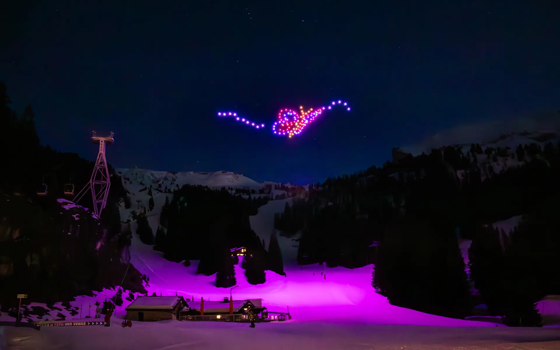 Spectacle de drones (papillon)