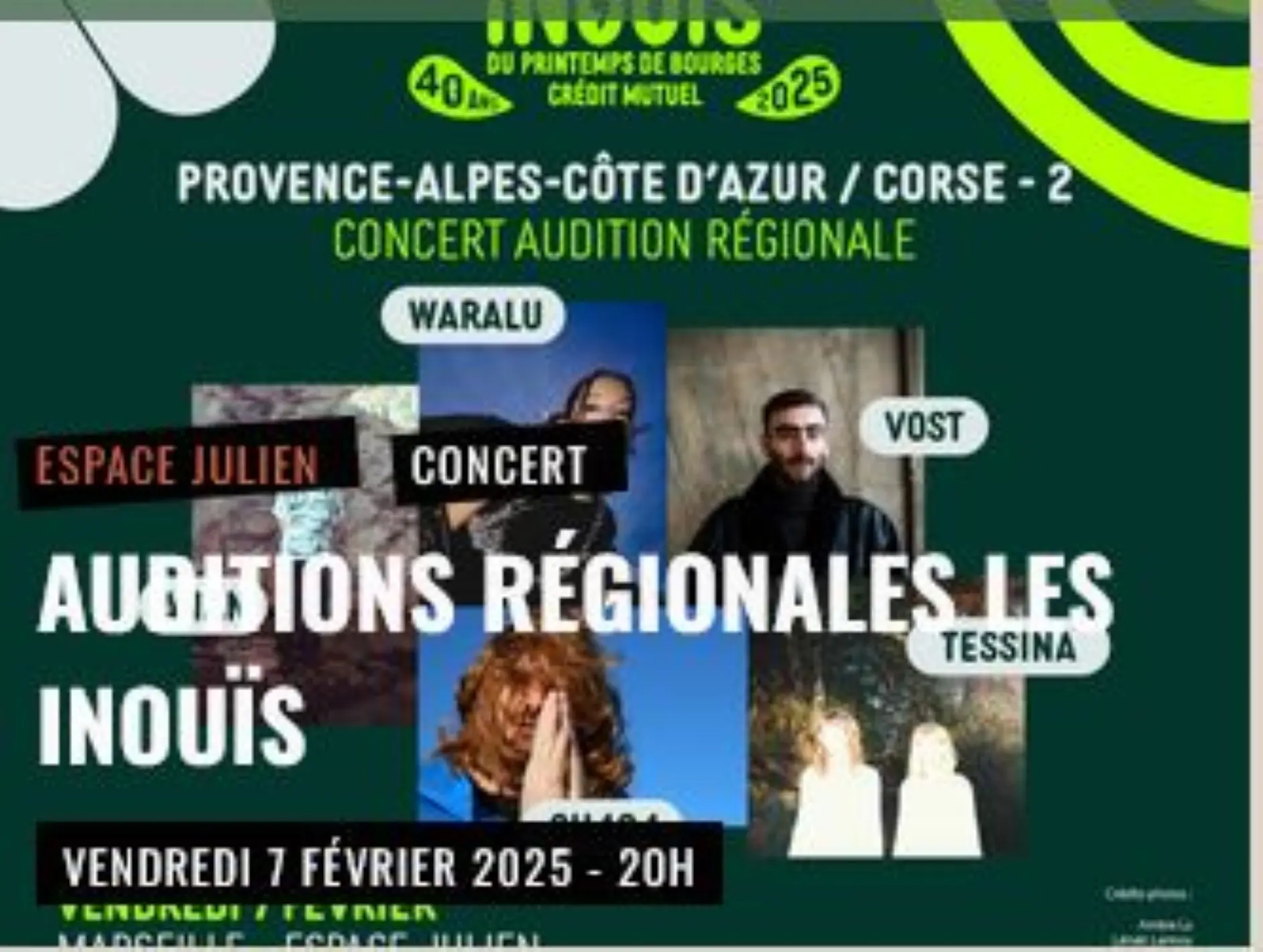 Auditions régionales Les Inouis