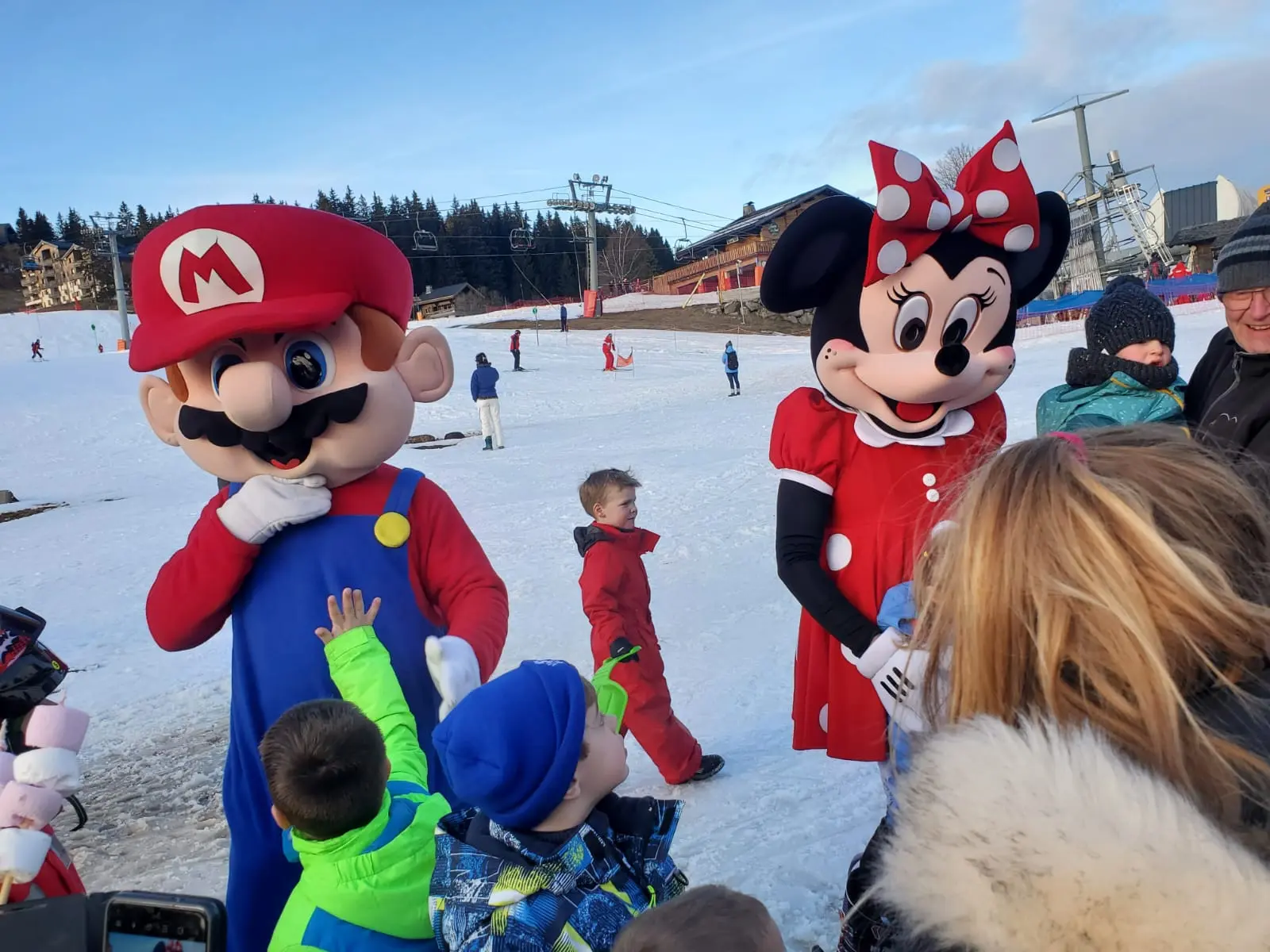 Descente des mascottes_Manigod