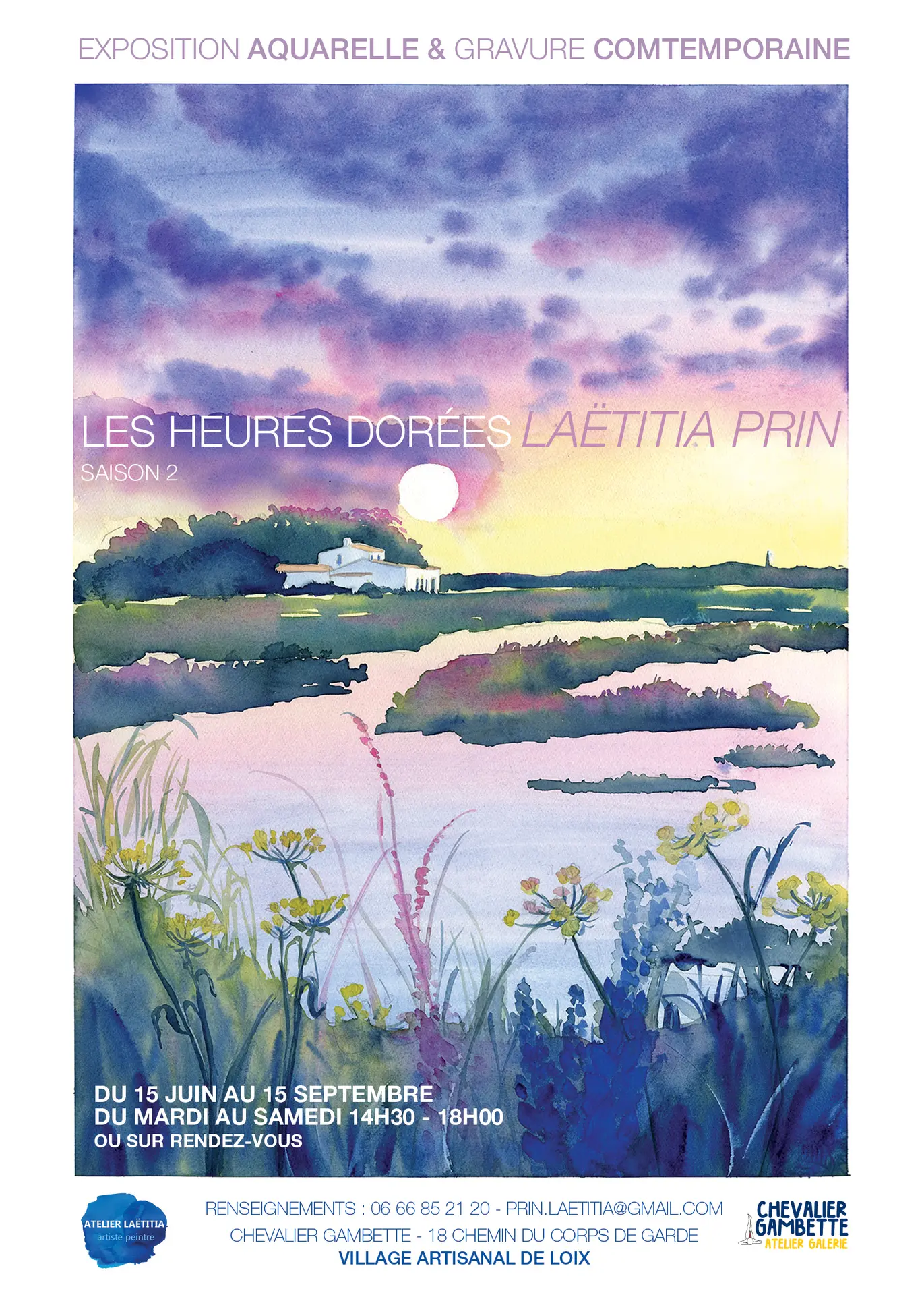 Chevalier Gambette : Exposition Laëtita Prin et Julie Rey_Loix