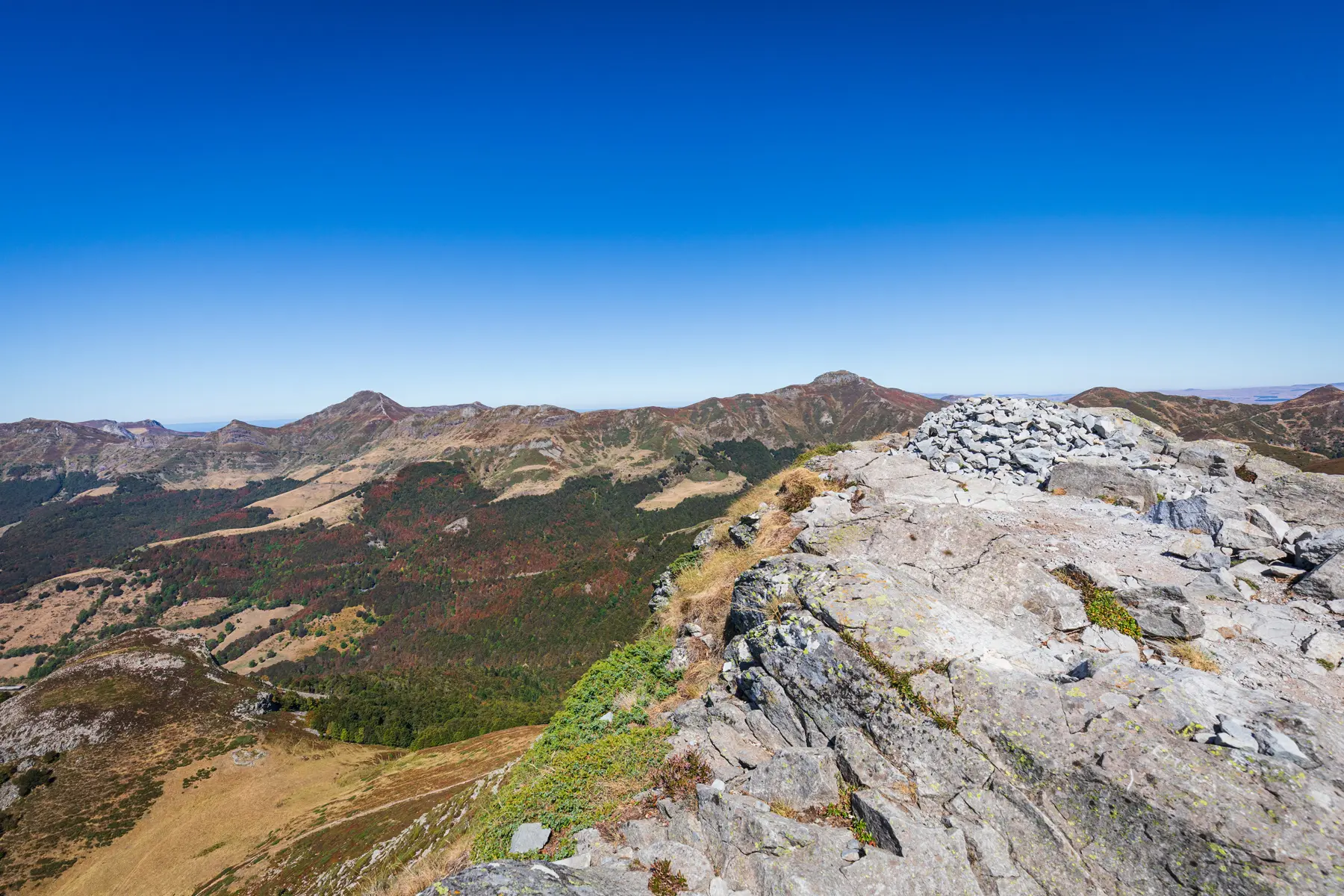 En haut du Puy Griou