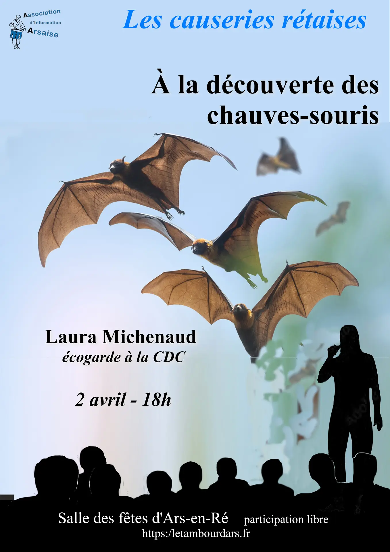 Poster for the causerie rétaise – Discovering bats