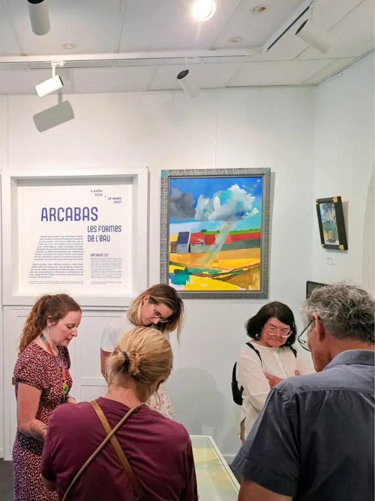 Visite en cours de l'exposition