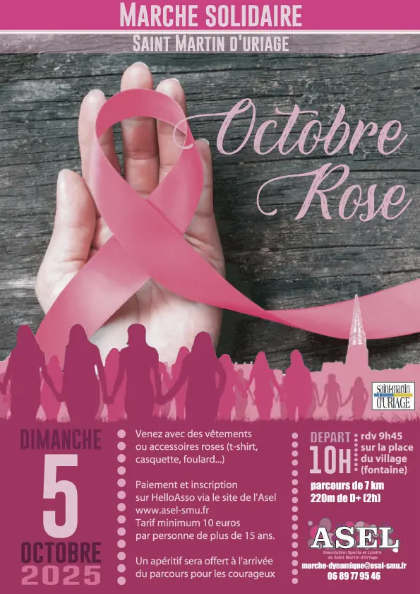 Affiche pour la marche rose