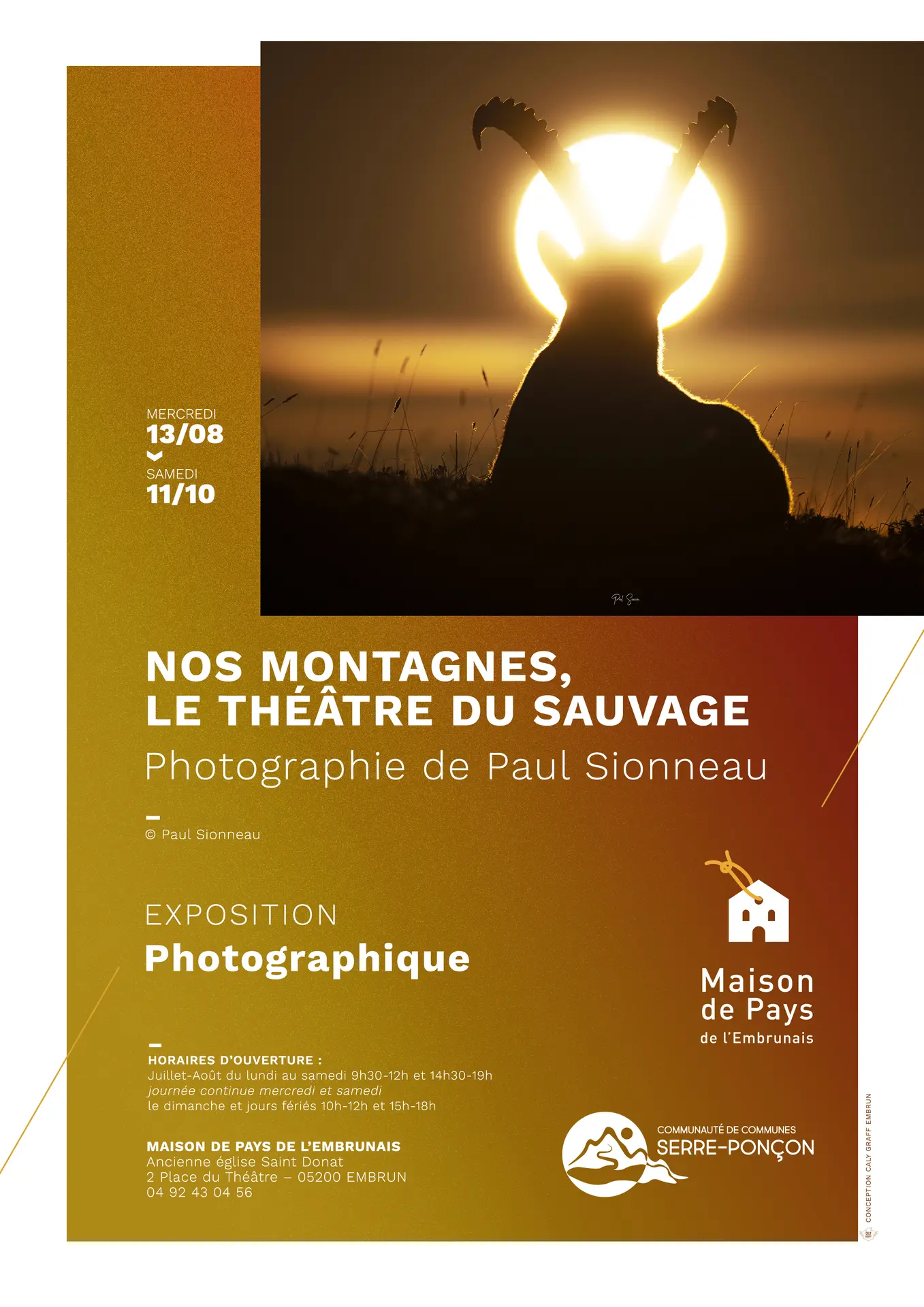 exposition nos montagnes, le théâtre du sauvage EMBRUN
