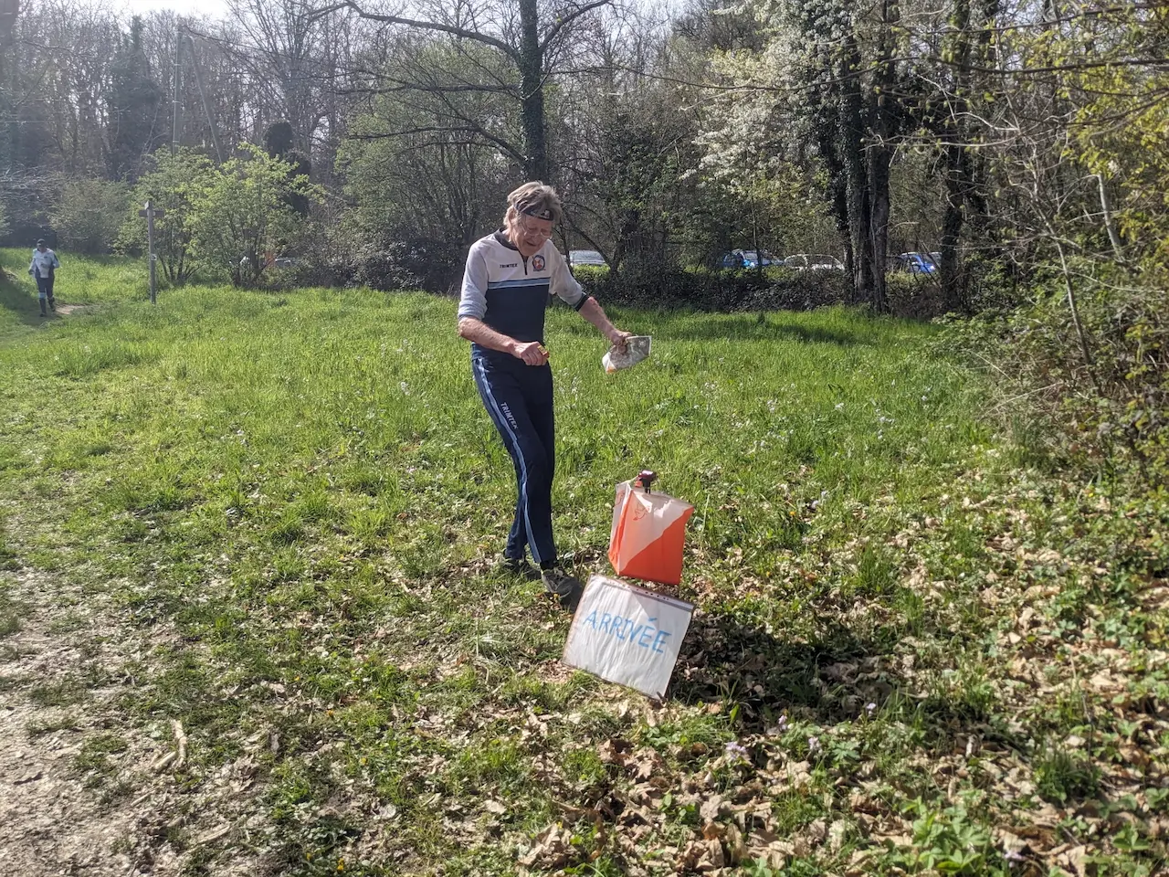 Orienteur en action