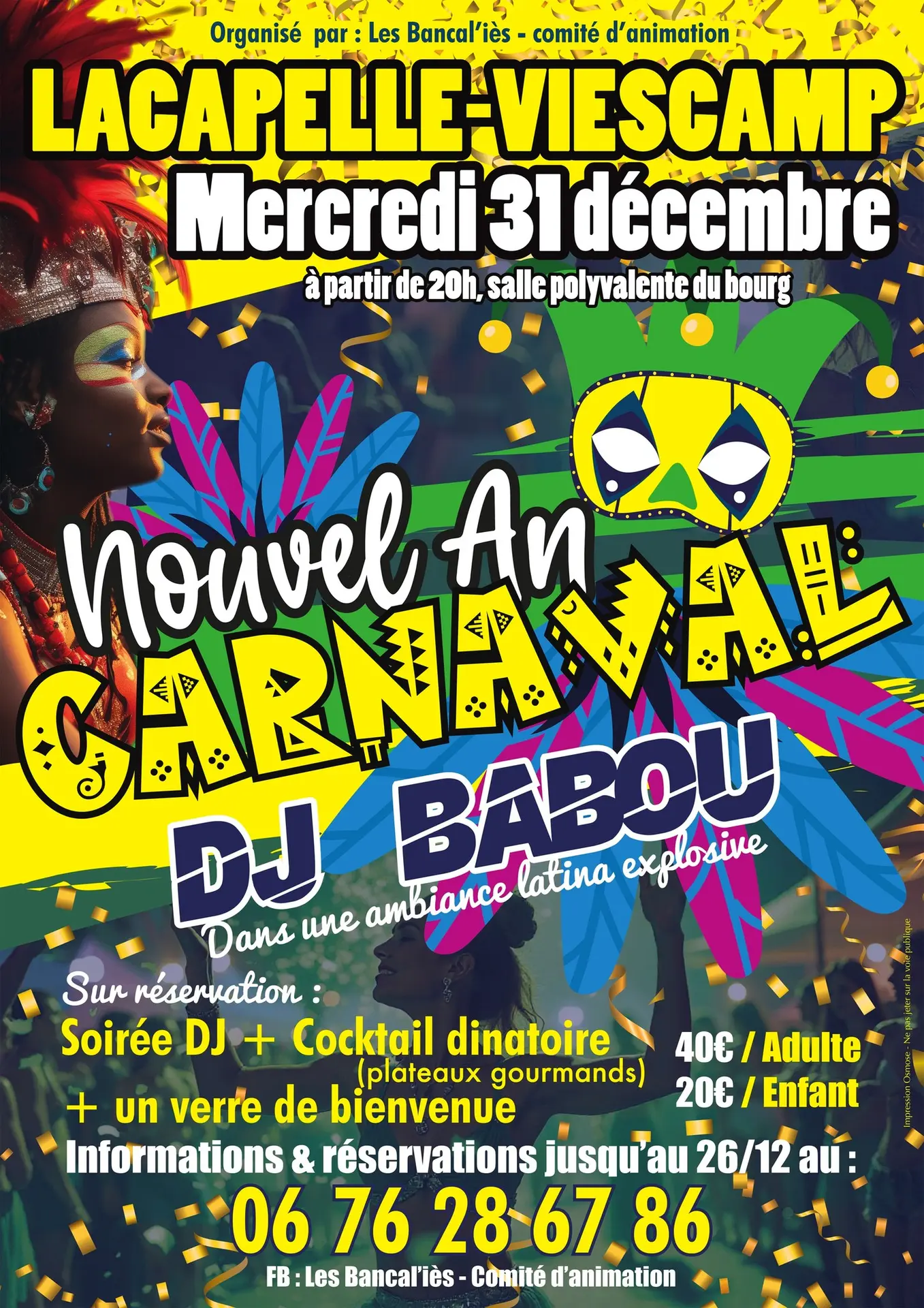 Nouvel An :  Carnaval, avec DJ Babou