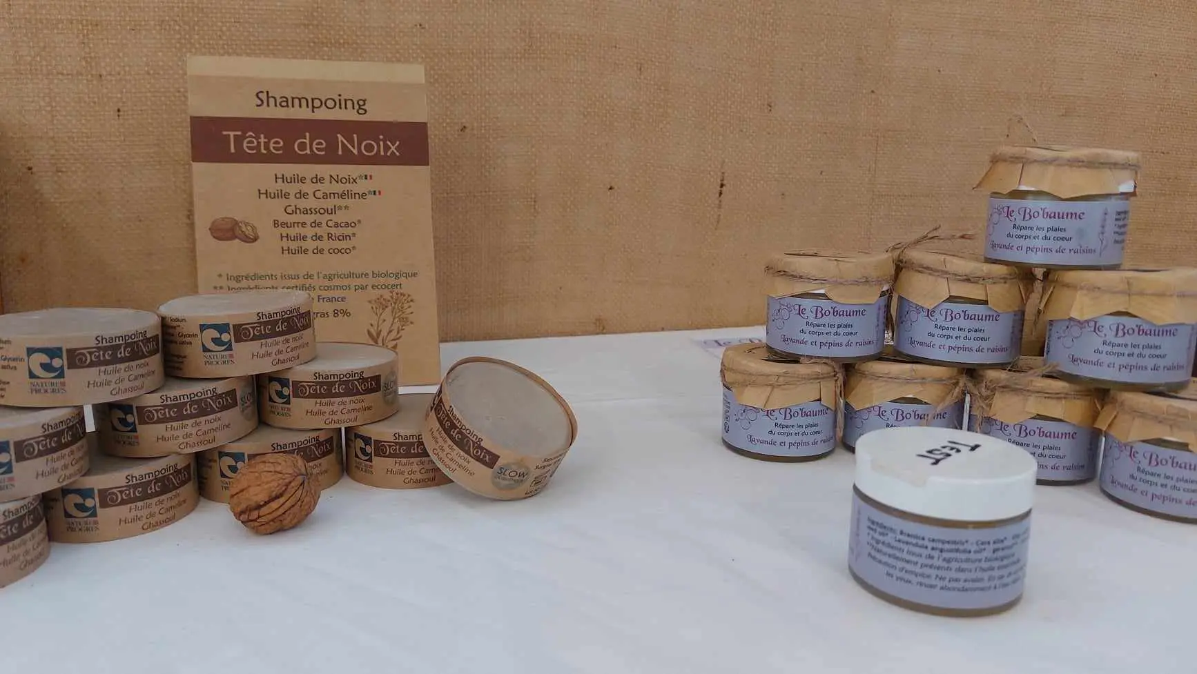 Démonstration de fabrication de savons artisanaux